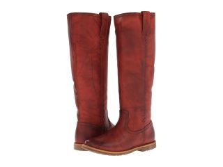 Frye Celia X Stitch Womens Pull on Boots (Red)