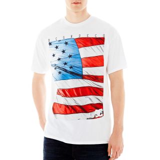 Dc Shoes DC Day Flag Graphic Tee, White, Mens