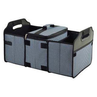 Picnic at Ascot Houndstooth Trunk Organizer and Cooler Set Multicolor   8014 HT