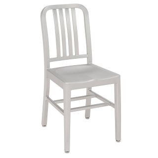 Kfi 5210 Series Aluminum Cafeteria Chair   15.75X19.5X32.75   Chrome   Lot of 2