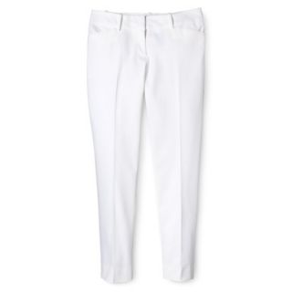 Mossimo Womens Modern Fit Ankle Pant   White 18