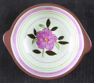 Stangl Wild Rose Lugged Soup Bowl, Fine China Dinnerware   Pink Flowers