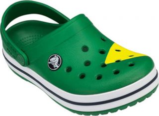 Infants/Toddlers Crocs Crocband Nation Brazil   Kelly Green/White Slip on Shoes