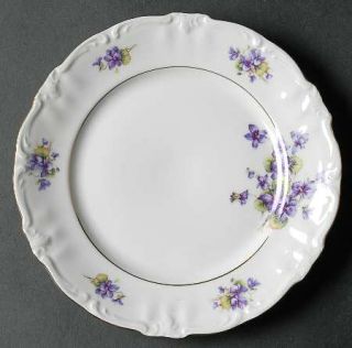 Royal Castle Violet Of The Alps Salad Plate, Fine China Dinnerware   Violet Bunc