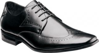 Mens Stacy Adams Atticus 24840   Black Leather Two Tone Shoes