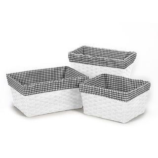 Sweet Jojo Designs Little Ladybug Gingham Basket Liners (set Of 3) (Black/ whiteFits baskets from 6 inches x 8 inches to 12 inches x 16 inchesIncludes Three (3) linersBaskets not includedGender UnisexMaterials 100 percent cottonDimensions 26.5 inches 