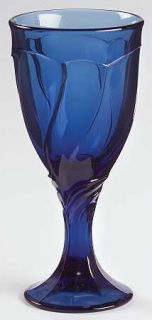 Noritake Sweet Swirl Dark Blue (Midnight) Wine Glass   Dark/Midnight Blue