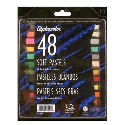 Alphacolor Basic Soft Pastels (set Of 48) (Each pastel measures 0.44 inches x 2.75 inchesNot recommended for use on chalkboards )