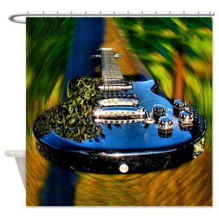 Rocked Out Guitar Shower Curtain  Use code FREECART at Checkout