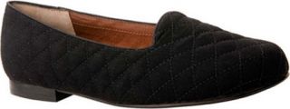 Womens Ros Hommerson Omara   Black Quilted Microtouch Ballet Flats