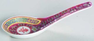 China(Made In China) Cx173 Red Chinese Spoon, Fine China Dinnerware   Enamelled