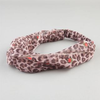 Cheetah Rose Chiffon Headband Brown Combo One Size For Women 224318449