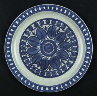 WR Midwinter Blue Dahlia Dinner Plate, Fine China Dinnerware   Stonehenge, Blue