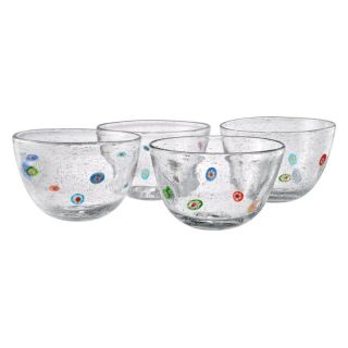 Artland Inc. Fiore Nappy Individual Bowls   Set of 4 Multicolor   14409A