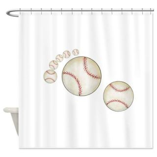  Baseball Footprint Shower Curtain  Use code FREECART at Checkout