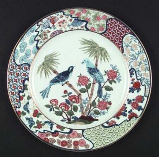 Sigma Mikado Dinner Plate, Fine China Dinnerware   Blue Birds & Butterflies, Rus