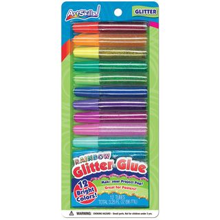 Rainbow Glitter Glue .28oz 12/pkg