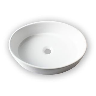 Elise Ceramic Bathroom White Vessel Sink