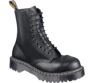 Dr. Martens 8761FH 10 Eyelet Cap Toe Boot   Black   Black Fine Haircell Boots