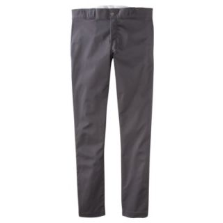 Dickies Mens Skinny Straight Fit Work Pants   Charcoal Gray 33x32