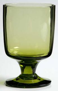 Morgantown Pueblo Green Wine Glass   Stem #3019, Moss Green