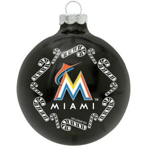 Miami Marlins Traditional Ornament Candy Cane