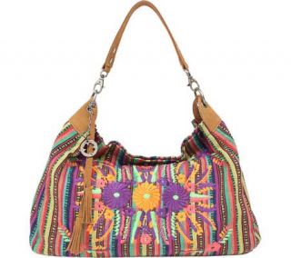 Womens Lucky Brand Puebla Snap Hobo   Stripe Hobo Handbags
