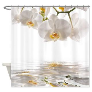  White Orchids Shower Curtain  Use code FREECART at Checkout