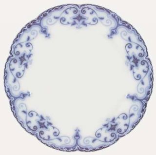Johnson Brothers Jewel, The (Flow Blue) Luncheon Plate, Fine China Dinnerware  