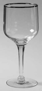 Tiffin Franciscan Romance (Plat. Trim) Wine Glass   17688, Platinum Trim