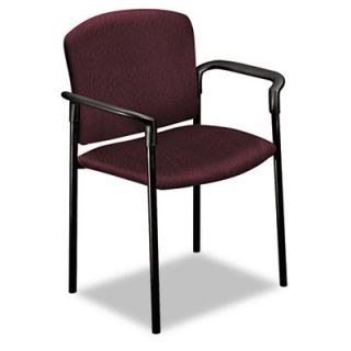 HON Pagoda Stacking Arm Office Chair HON4071EE11T Fabric Wine, Arms Included