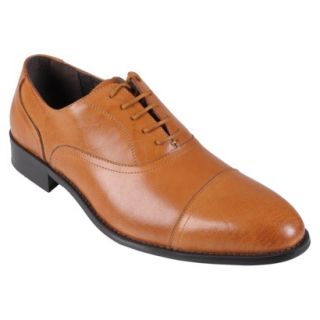 Mens Boston Traveler Leather Lace up Oxfords   Rust 11