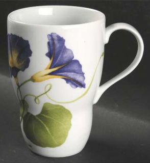 Westbury Court Lyrical Blooms Mug, Fine China Dinnerware   Different Flower On E