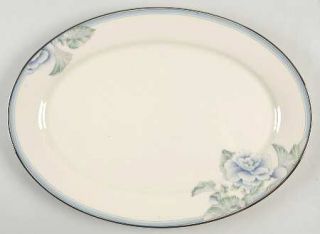 Lenox China Brentwood 16 Oval Serving Platter, Fine China Dinnerware   Blue Ban