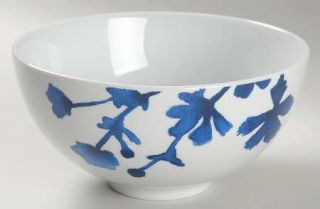 Oneida Tranquility Blue Soup/Cereal Bowl, Fine China Dinnerware   Blue Floral On