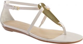 Womens Nine West Weslie   White Leather Shoes