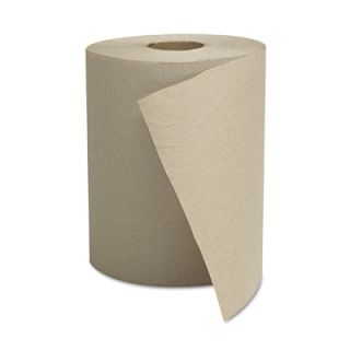 GEN PAK CORP. Hardwound Roll Towels, 1 ply, Natural, 8in X 600ft