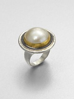 GURHAN White Mabe Pearl & Sterling Silver Ring   White Pearl