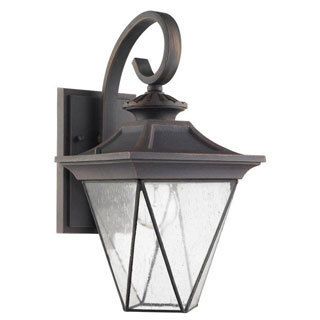 Transitional 1 light Rustic Bronze Oudoor Wall Sconce