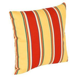 2 Piece Outdoor Toss Pillows   Yellow/Red Stripe 14