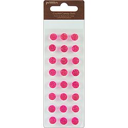 Candy Dots Self adhesive Faceted Taffy Crystals Gems (pack Of 24)