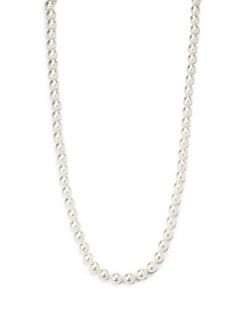 Faux White Pearl Necklace/32 Inches   White Pearl