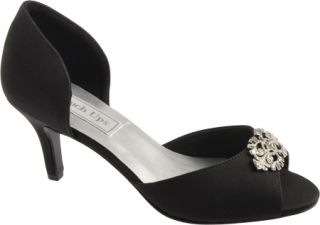 Womens Touch Ups Olivia   Black Satin Ornamented Shoes