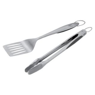 Weber Style Stainless Steel Two Piece Barbeque Tool Set
