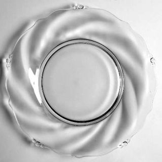 Heisey Waverly Luncheon Plate   Stem #5019/#1519, Wave/Swirl Design