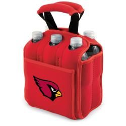 Picnic Time Arizona Cardinals Six Pack Bottle Carrier (RedDimensions 6.75 inches high x 9.5 inches wide x 4.5 inches deepCompact designDouble top handlesSix (6) individual compartmentsTwo (2) interior chambers to hold gel or ice packs (not included) )