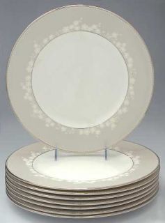 Lenox China Bellina Platinum Trim (Set of 8) Dinner Plate, Fine China Dinnerware