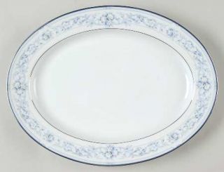 Noritake Dearborn 13 Oval Serving Platter, Fine China Dinnerware   Legendary,Bl