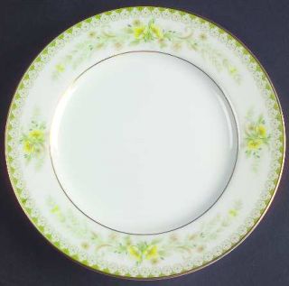 Mikasa Greenbriar Bread & Butter Plate, Fine China Dinnerware   Yellow, Tan & Wh