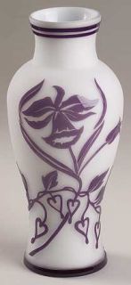 Gorham Spring Blush (Vases) Flower Vase   White Body,Amethyst,Blue Or Pink Flowe